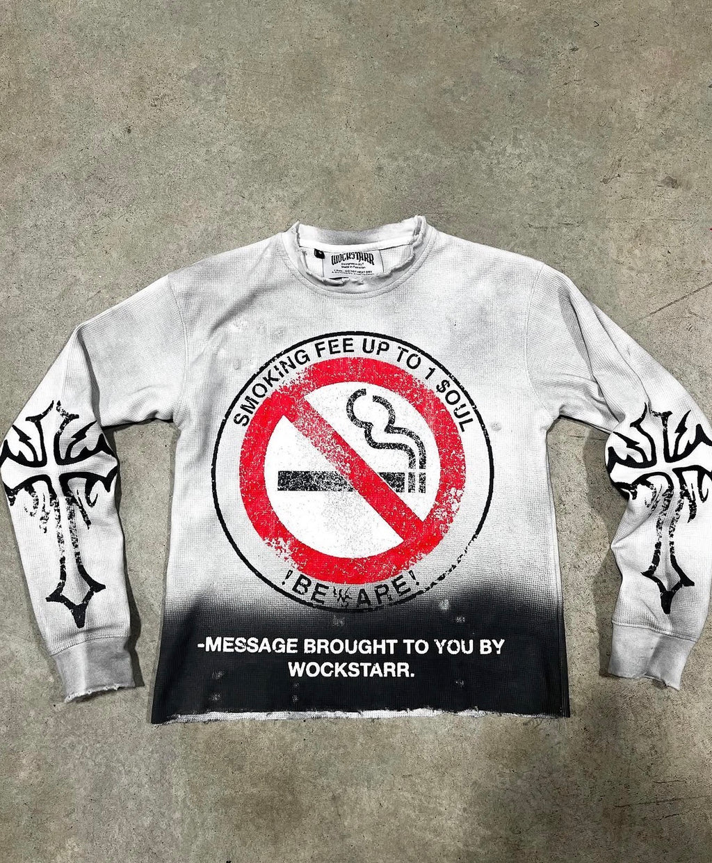 Fitted Wockstarr 🚫 Smoking Sweater